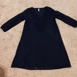Lace 3/4 length sleeve dress